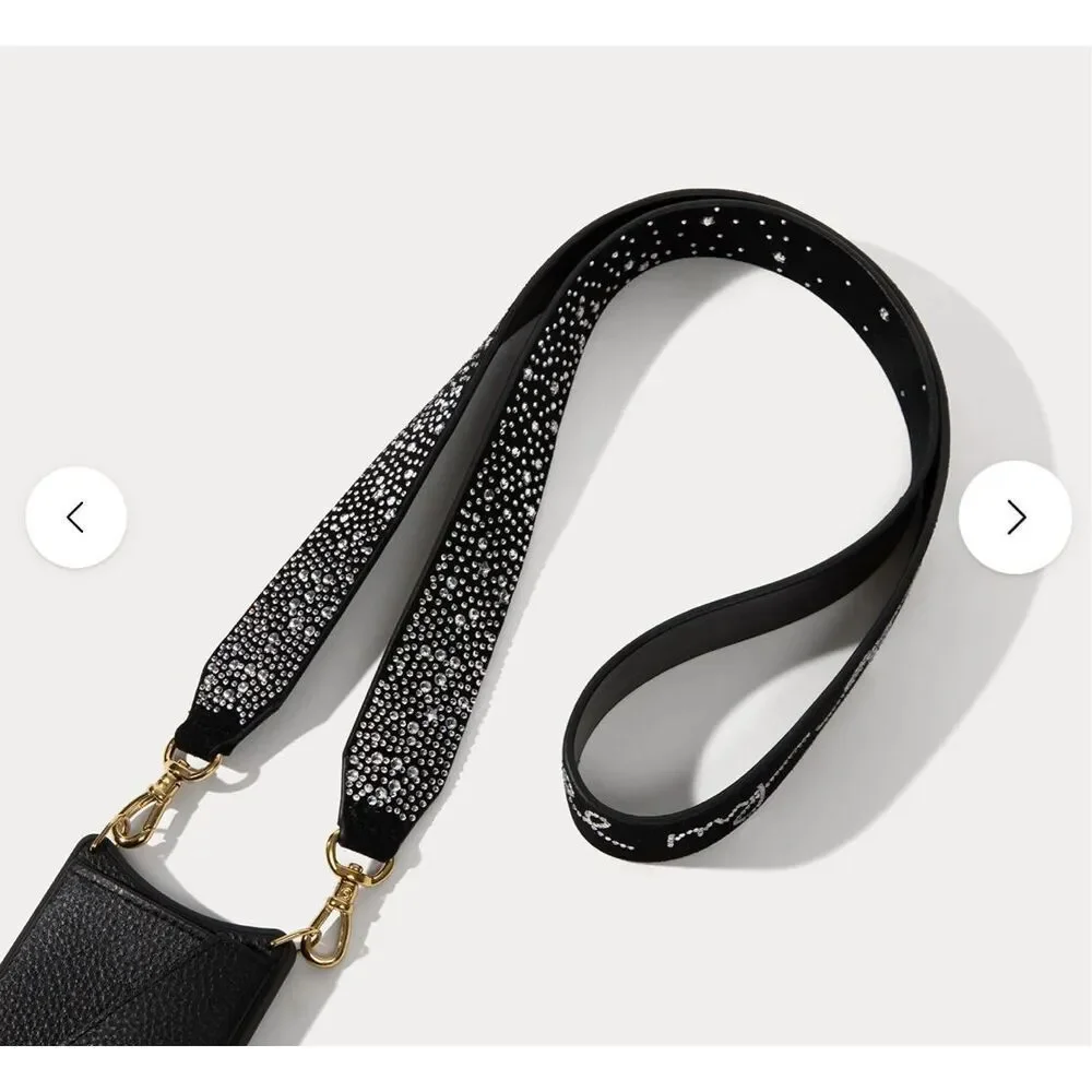 Bandolier Alanis rhinestone lyric crossbody belt/strap